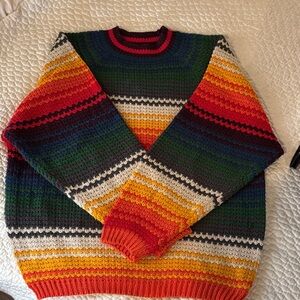 Santana Colorful Striped Crewneck Sweater